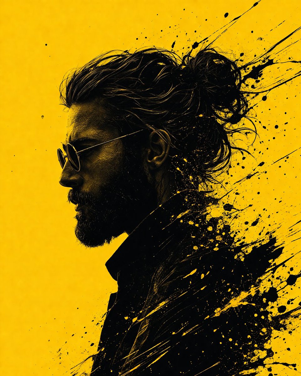 产品视觉 GPT Image 2 提示词：Graphic Novel Ink Splatter Portrait