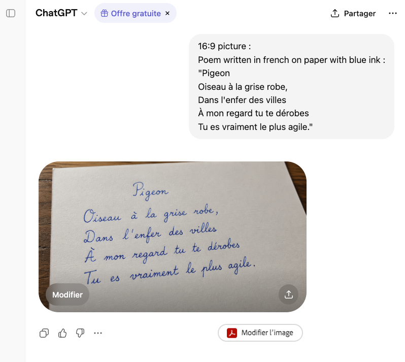 产品视觉 GPT Image 2 提示词：Handwritten French Poem on Paper