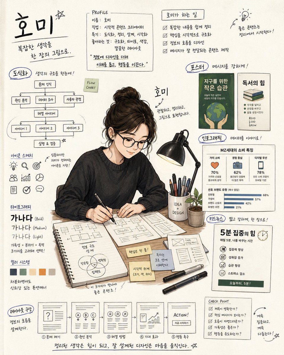 产品视觉 GPT Image 2 提示词：Handwritten Note Style Illustration