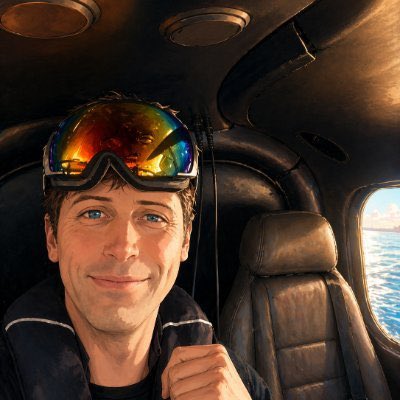 故事绘本 GPT Image 2 提示词：Helicopter Cabin Selfie at Sunset