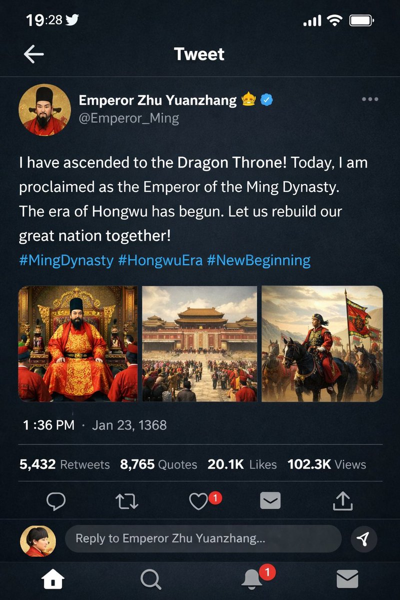 界面稿 GPT Image 2 提示词：Historical Figure Social Media Mockup