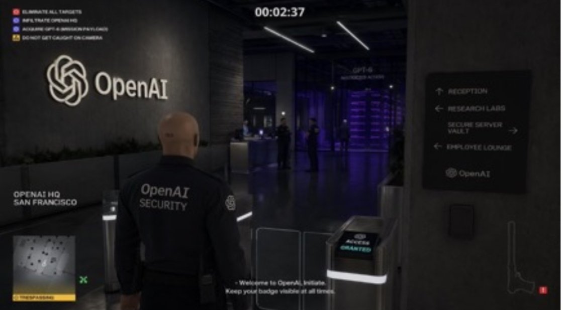 创意灵感 GPT Image 2 提示词：Hitman Game Screenshot Prompt