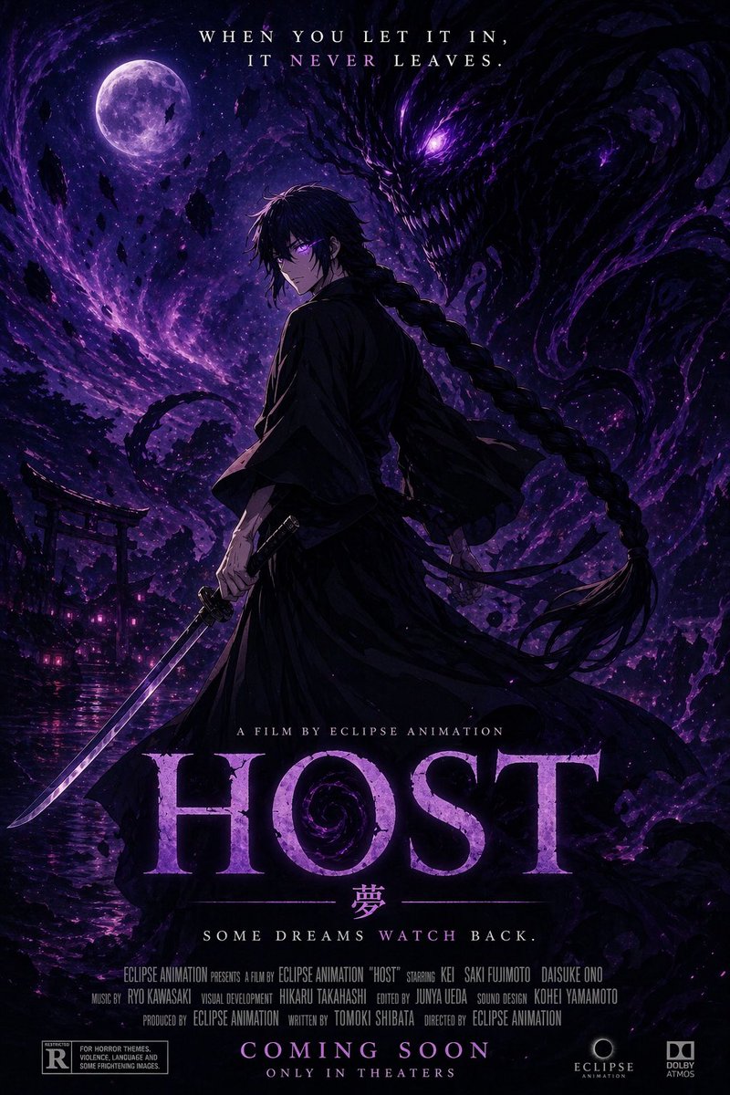 产品视觉 GPT Image 2 提示词：Horror Anime Movie Poster