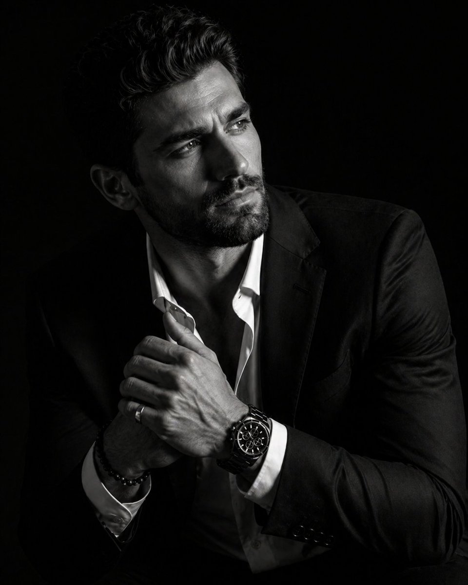 界面稿 GPT Image 2 提示词：Hyper-Realistic Chiaroscuro Portrait