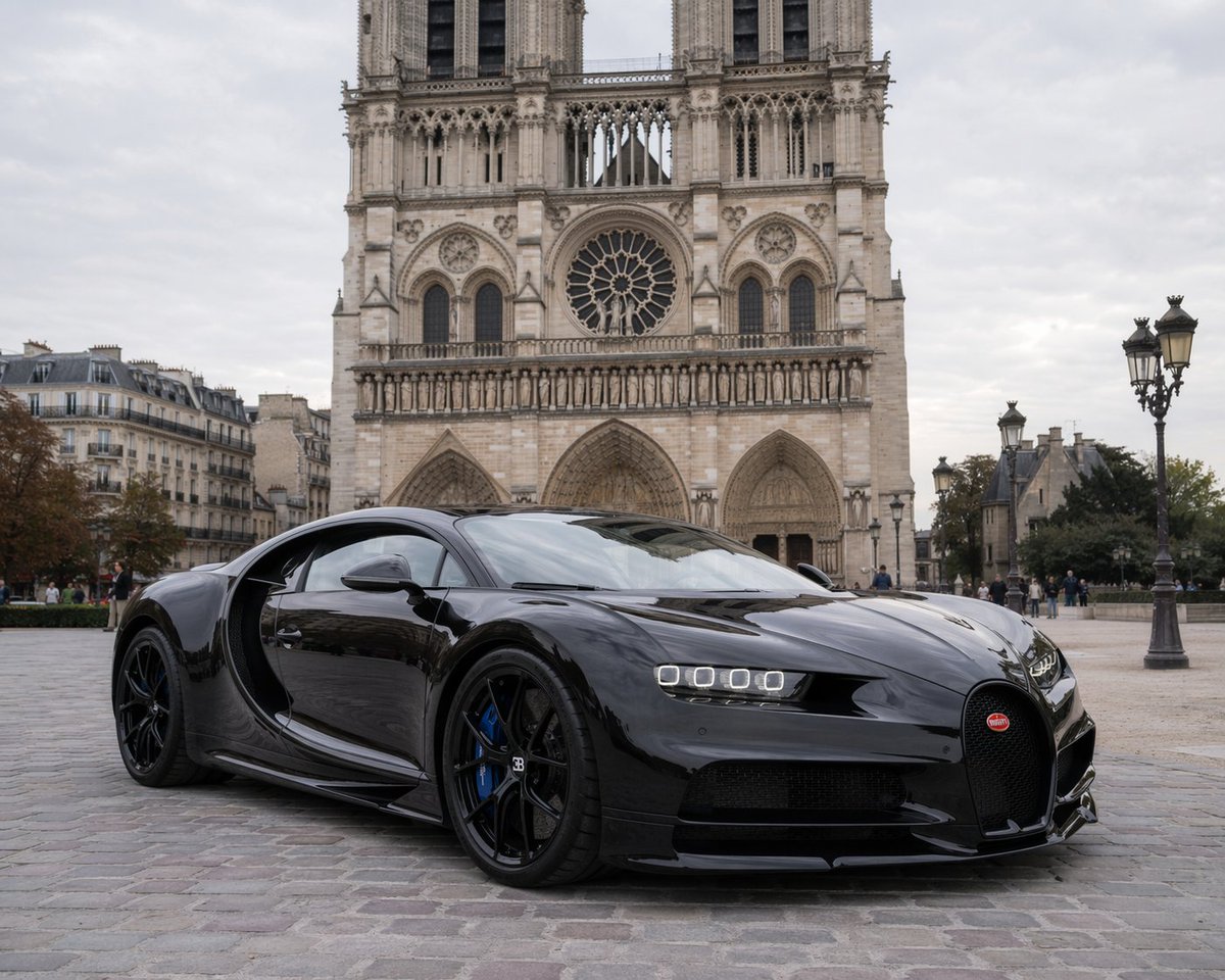 产品视觉 GPT Image 2 提示词：Hypercar Parked Before a Historic Landmark