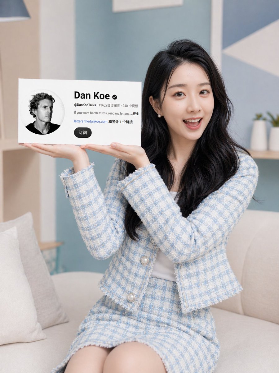 产品视觉 GPT Image 2 提示词：Influencer Holding Floating Profile Card