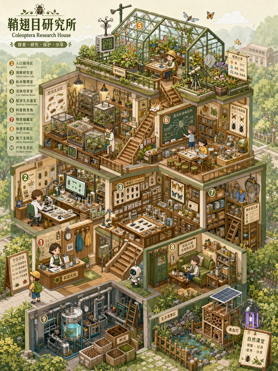 产品视觉 GPT Image 2 提示词：Isometric Micro-World Cross-Section Archive