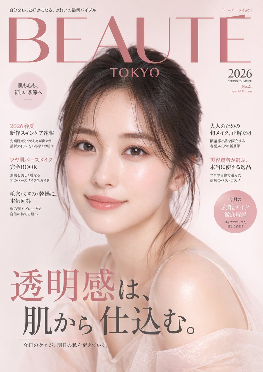 产品视觉 GPT Image 2 提示词：Japanese Beauty Magazine Cover