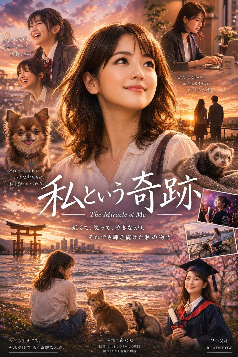 产品视觉 GPT Image 2 提示词：Japanese Drama Collage Film Poster