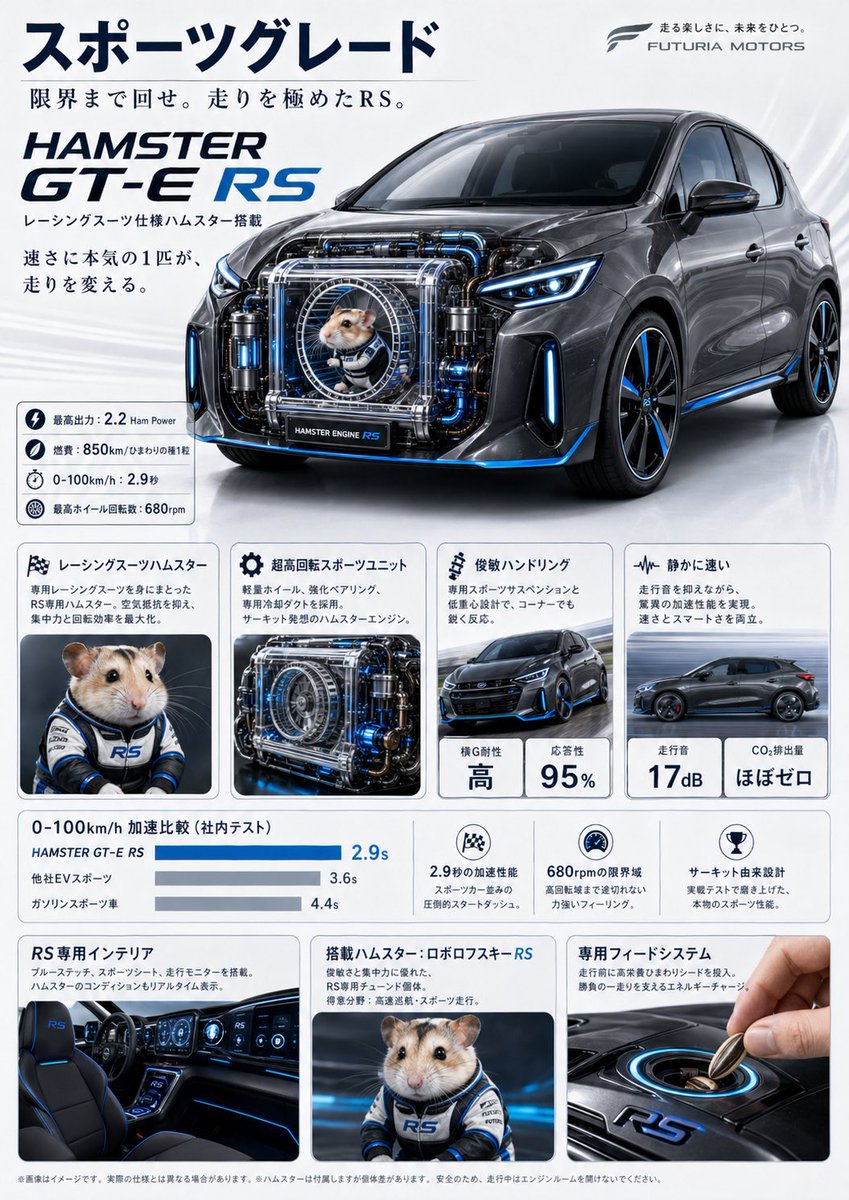 产品视觉 GPT Image 2 提示词：Japanese Hamster Engine Car Catalog
