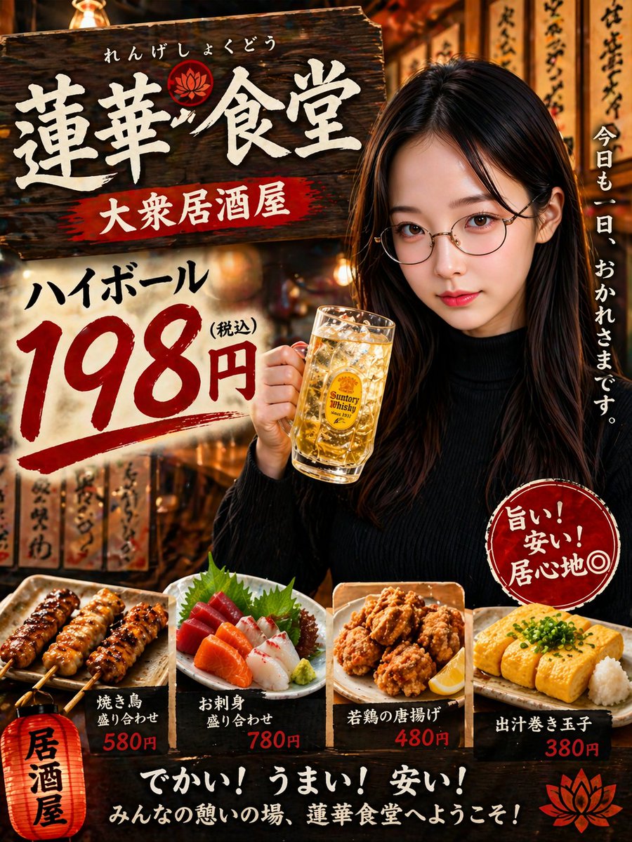 产品视觉 GPT Image 2 提示词：Japanese Izakaya Highball Poster