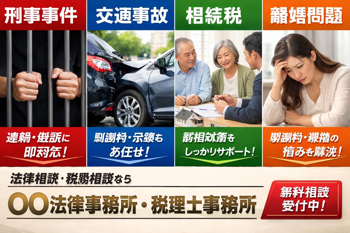 产品视觉 GPT Image 2 提示词：Japanese Legal Services LP Banner