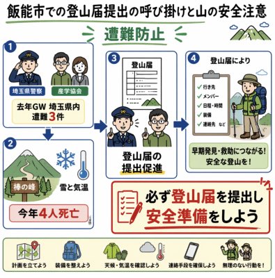产品视觉 GPT Image 2 提示词：Japanese Mountain Safety Infographic