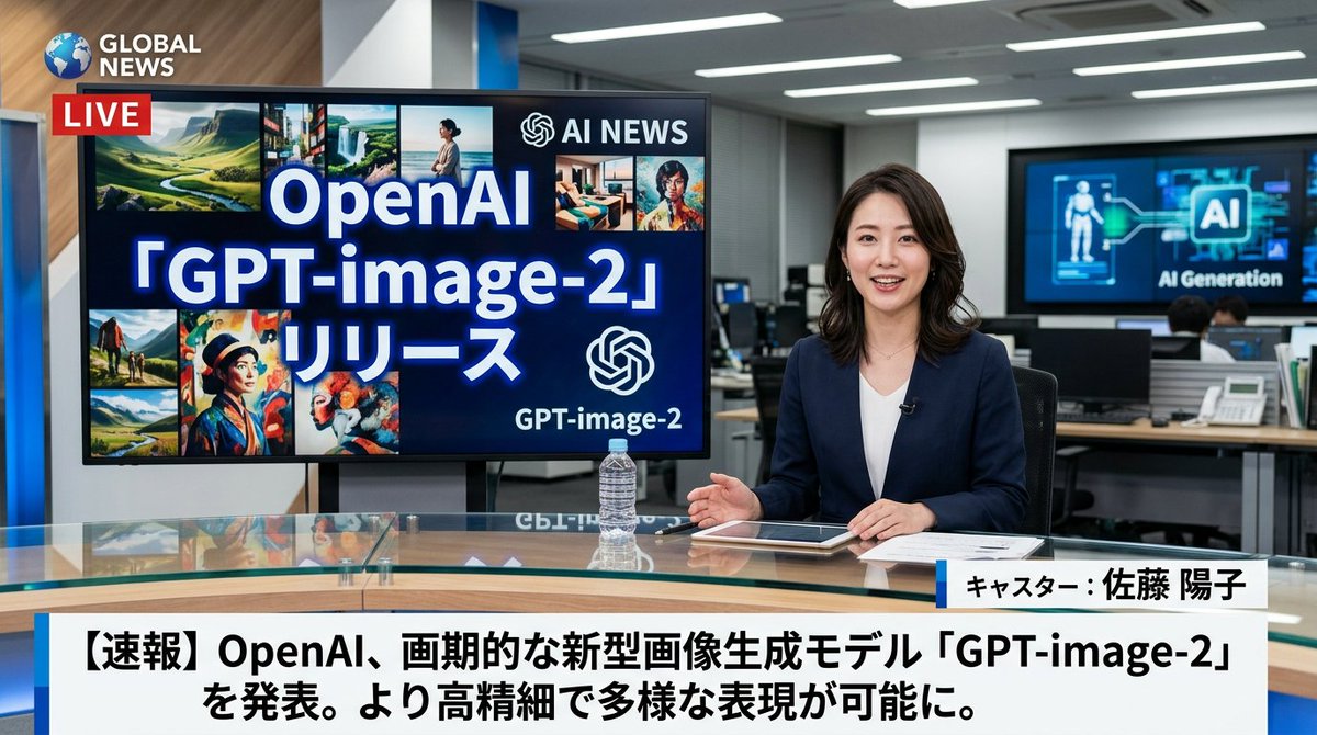 界面稿 GPT Image 2 提示词：Japanese News Broadcast Mockup
