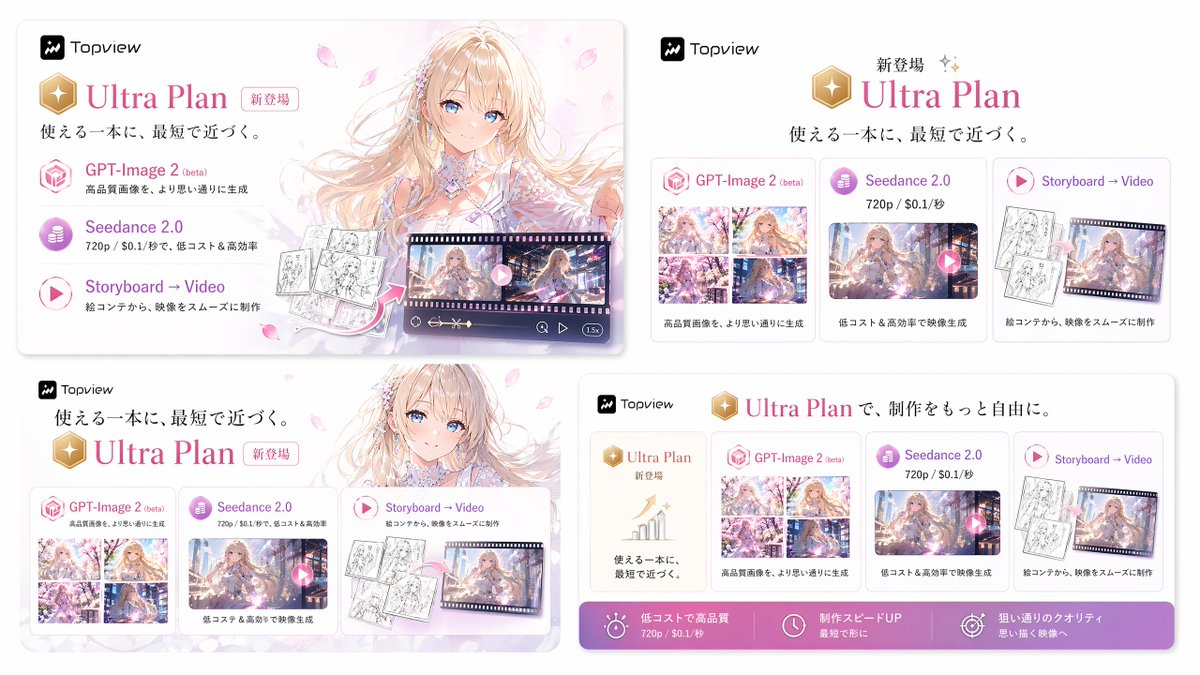 产品视觉 GPT Image 2 提示词：Japanese Ultra Plan Promo Storyboard
