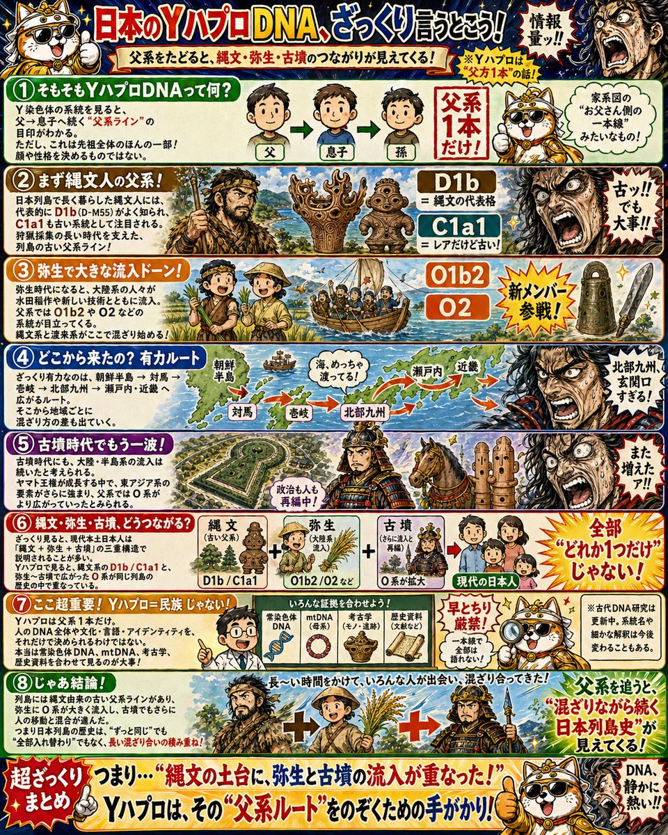 产品视觉 GPT Image 2 提示词：Japanese Y-DNA History Infographic Poster