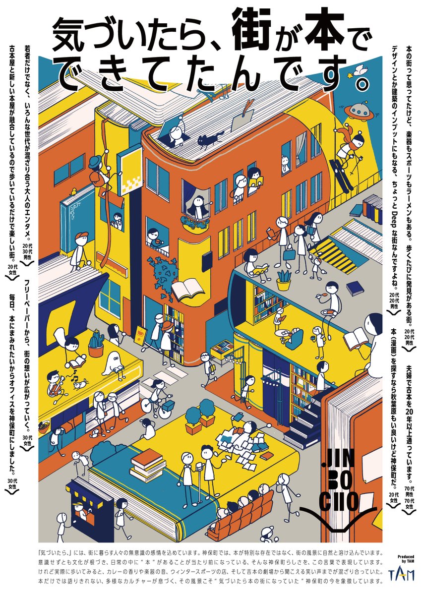 产品视觉 GPT Image 2 提示词：Jimbocho Book Town Poster