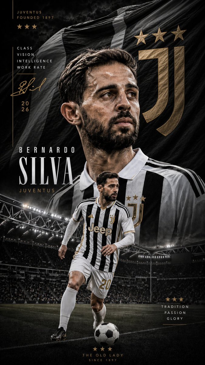 产品视觉 GPT Image 2 提示词：Juventus Cinematic Player Poster