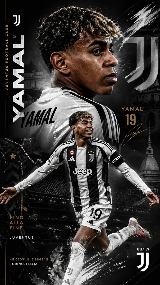 产品视觉 GPT Image 2 提示词：Juventus Yamal Transfer Poster