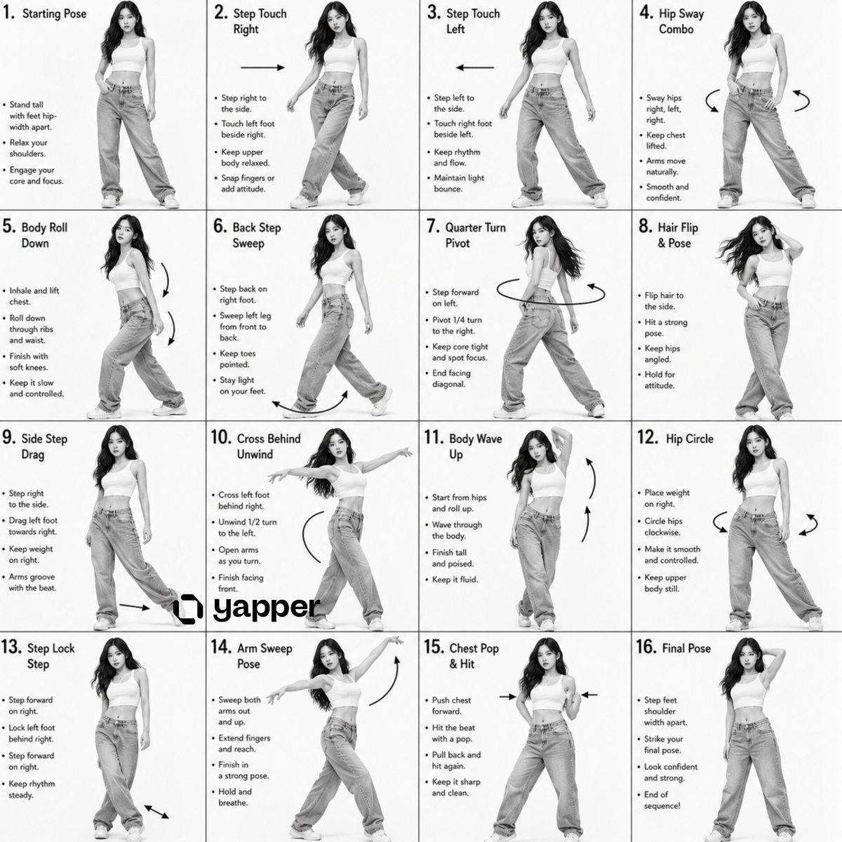 界面稿 GPT Image 2 提示词：K-Pop Choreography Instruction Sheet