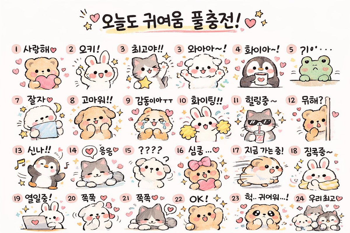 界面稿 GPT Image 2 提示词：Kawaii Animal Sticker Sheet Generator