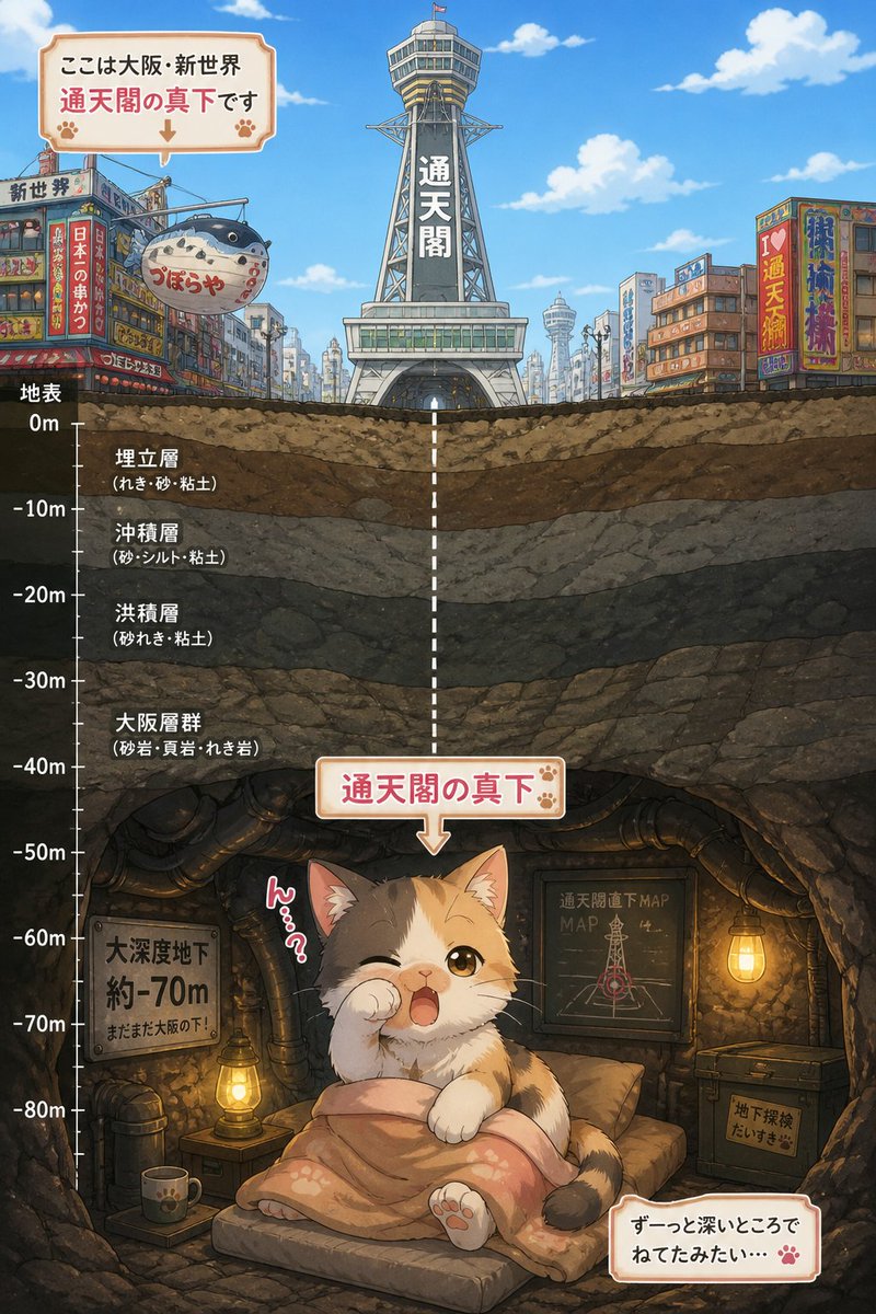 产品视觉 GPT Image 2 提示词：Kitten Under Tsutenkaku Cutaway
