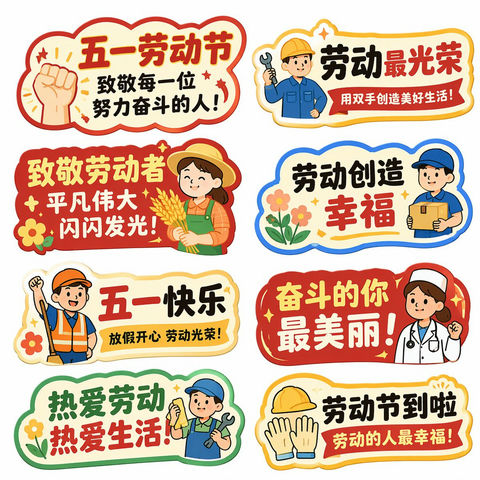 创意灵感 GPT Image 2 提示词：五一劳动节手举牌创意设计集