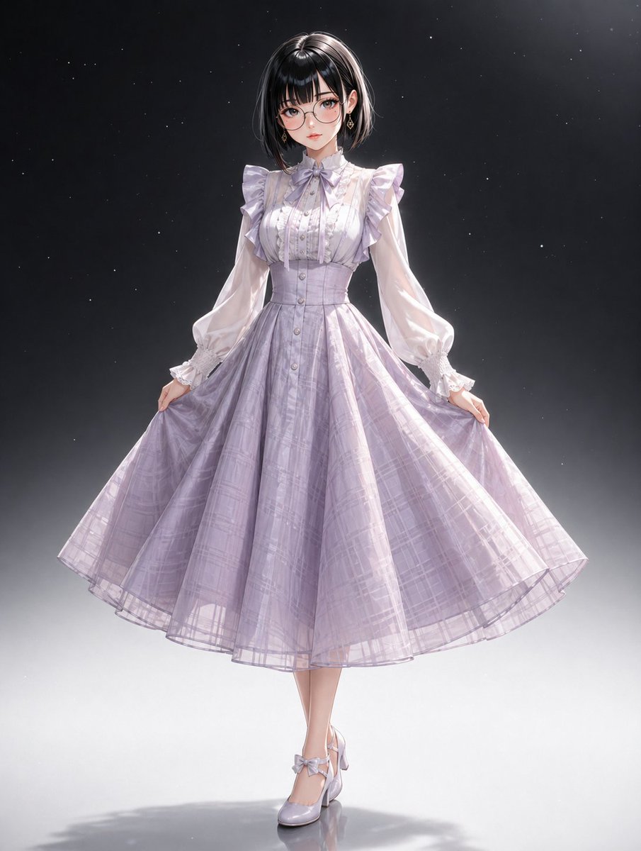 角色设定 GPT Image 2 提示词：Lavender Lolita Dress Portrait
