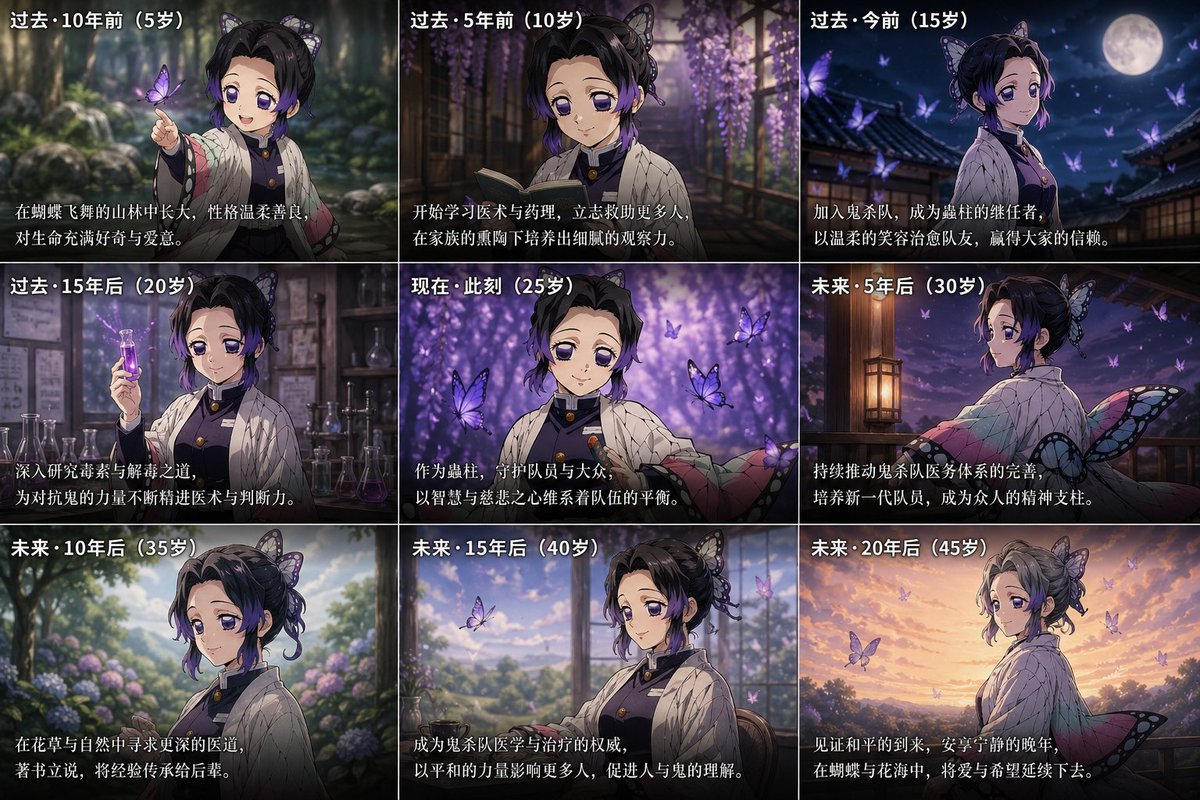 创意灵感 GPT Image 2 提示词：Life Story Grid Prompt