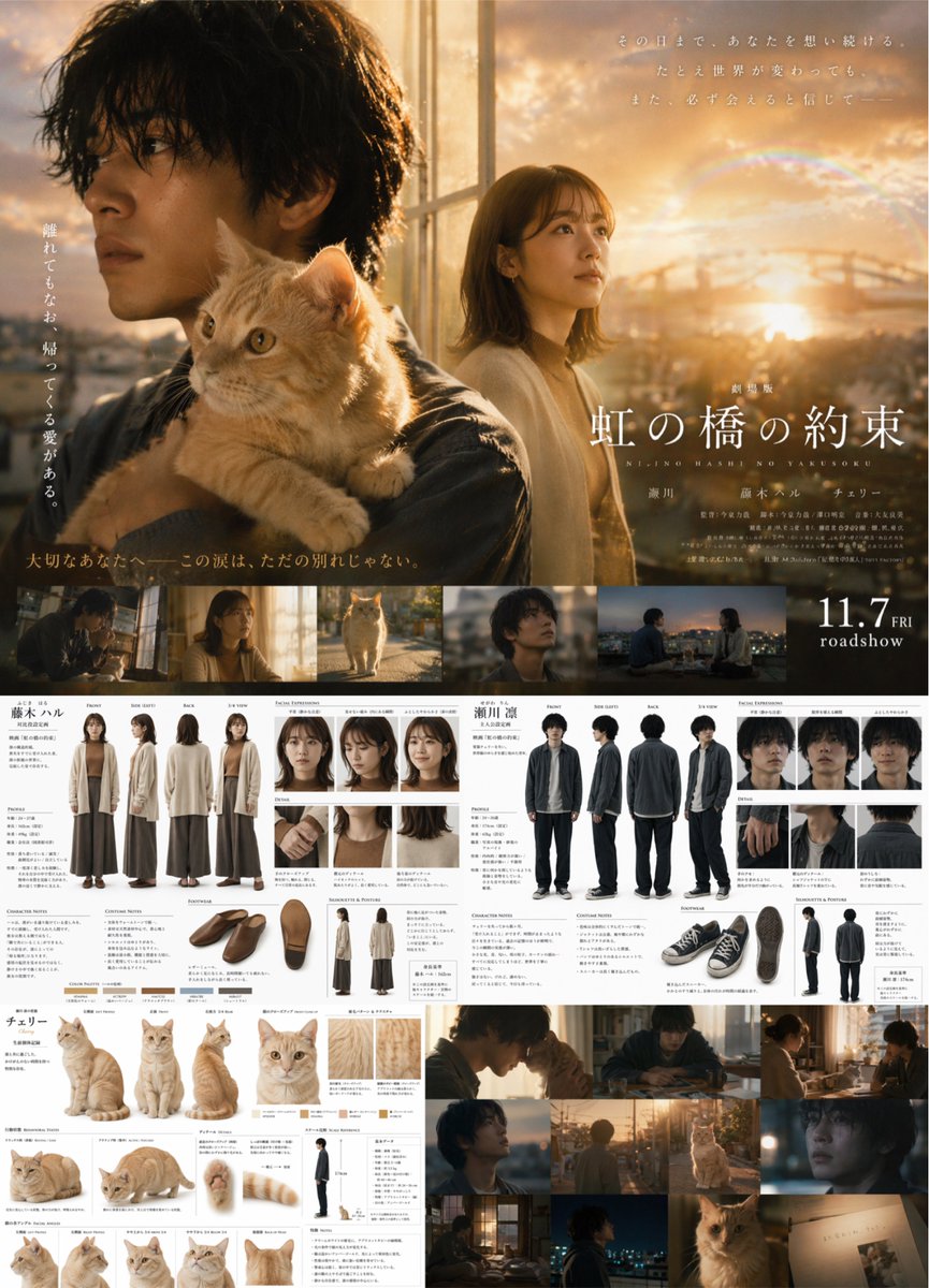 产品视觉 GPT Image 2 提示词：Live-Action Movie Poster & Character Sheet
