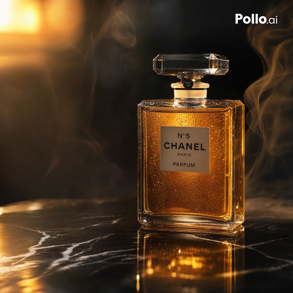 产品视觉 GPT Image 2 提示词：Luxury Amber Perfume Ad