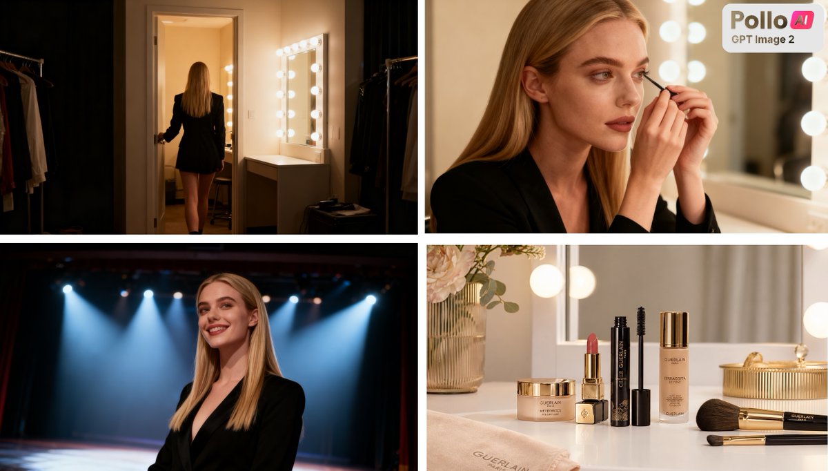 产品视觉 GPT Image 2 提示词：Luxury Beauty Ad Storyboard