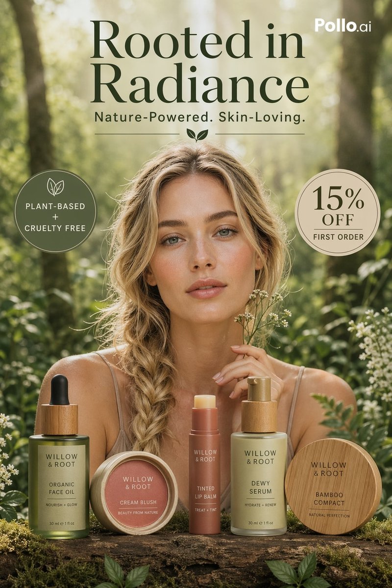 产品视觉 GPT Image 2 提示词：Luxury Botanical Skincare Forest Ad
