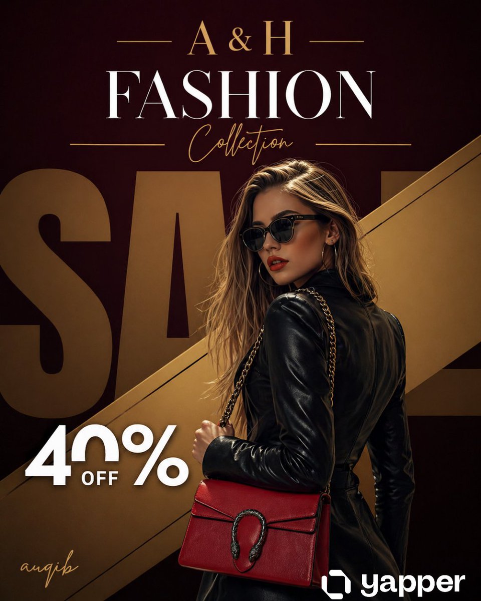 产品视觉 GPT Image 2 提示词：Luxury Fashion Sale Poster