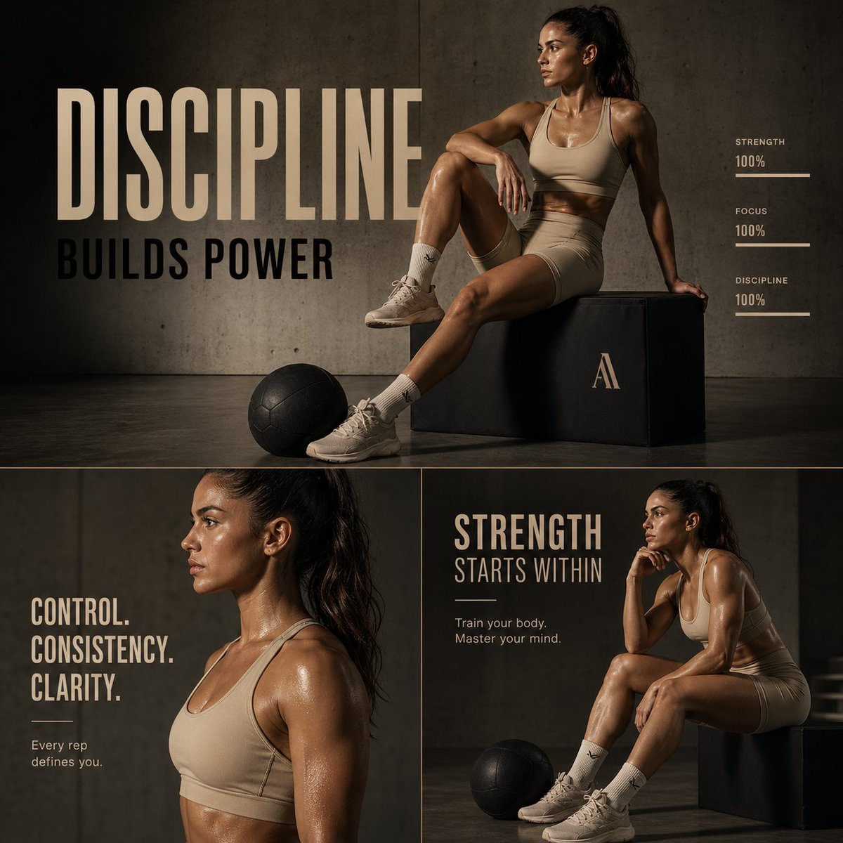 产品视觉 GPT Image 2 提示词：Luxury Fitness Advertising Poster