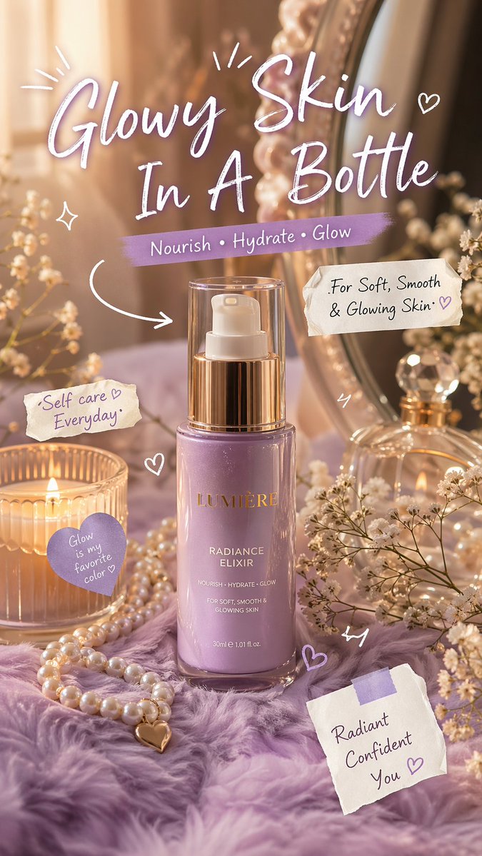 产品视觉 GPT Image 2 提示词：Luxury Lavender Skincare Ad