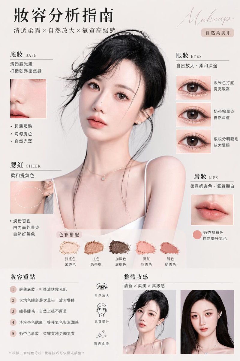 产品视觉 GPT Image 2 提示词：Luxury Makeup Analysis Poster
