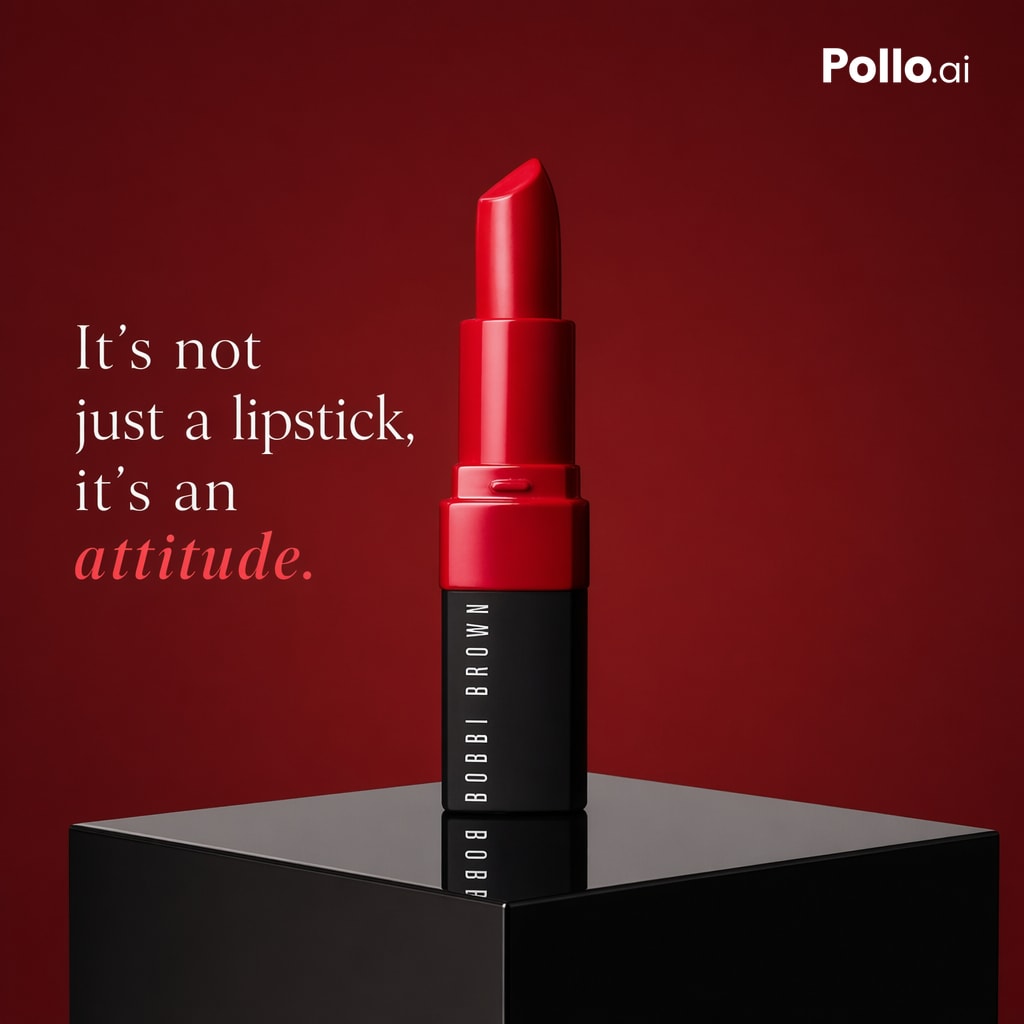 产品视觉 GPT Image 2 提示词：Luxury Red Lipstick Ad Poster