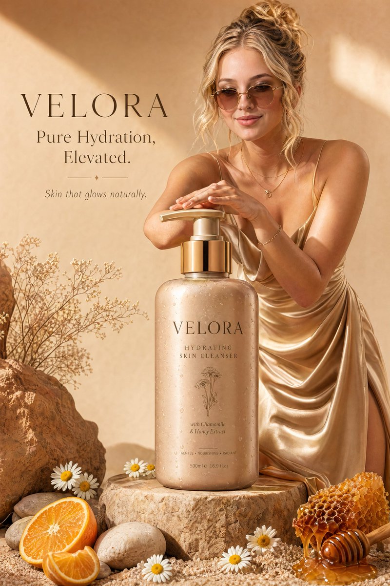 产品视觉 GPT Image 2 提示词：Luxury Skincare Advertisement