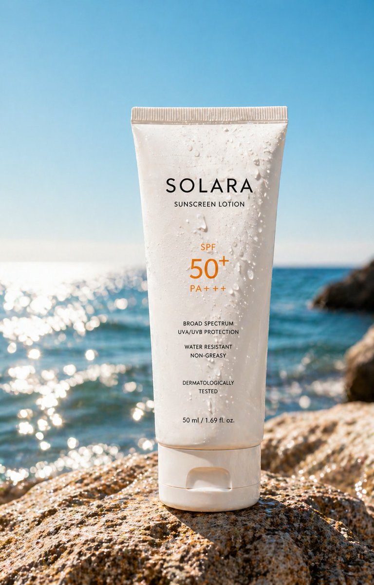 产品视觉 GPT Image 2 提示词：Luxury Sunscreen Product Shot