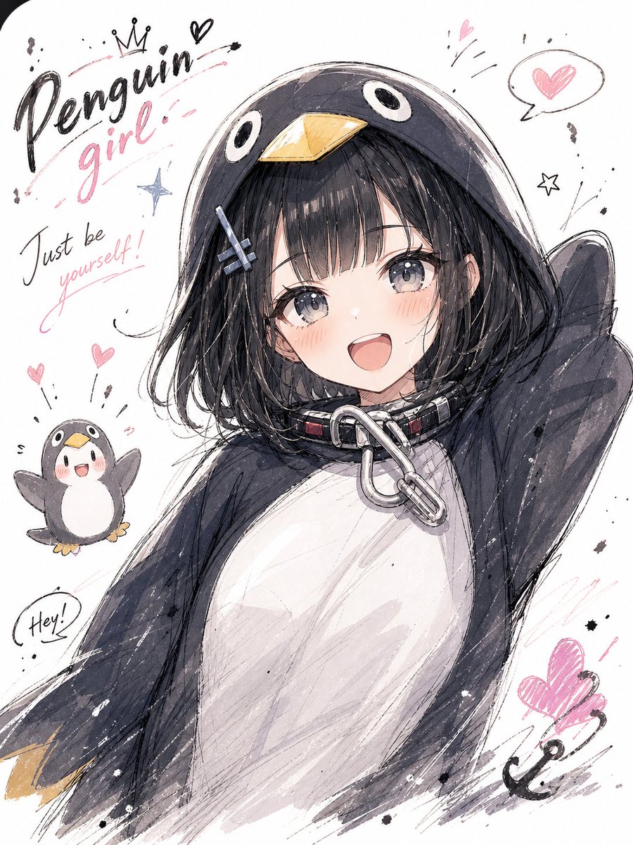 界面稿 GPT Image 2 提示词：Manga Sketch Doodle Portrait