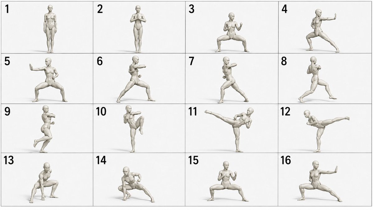 产品视觉 GPT Image 2 提示词：Martial Arts Grid Motion Prompt