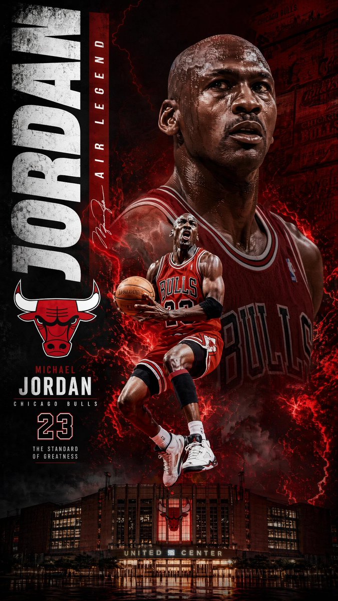角色设定 GPT Image 2 提示词：Michael Jordan Sports Graphic Wallpaper