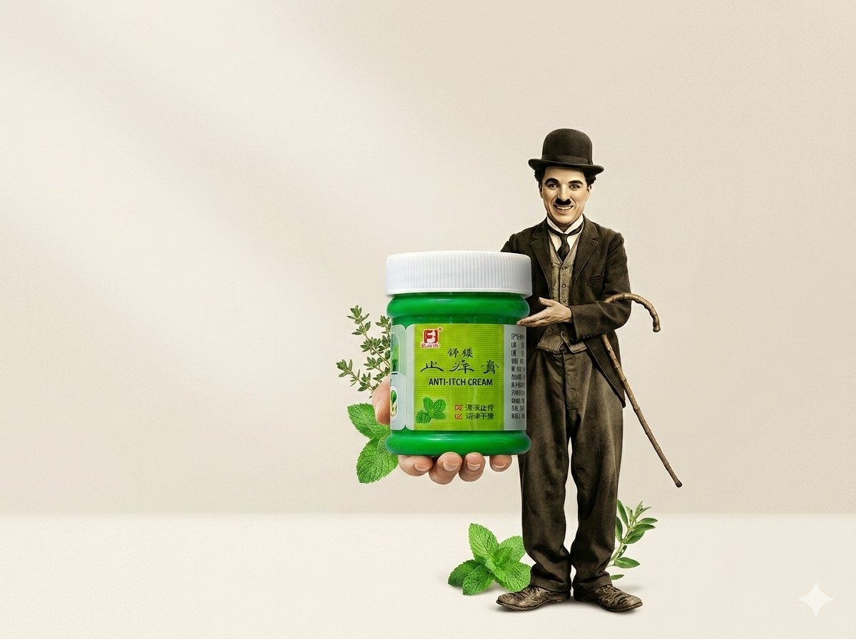 产品视觉 GPT Image 2 提示词：Minimal Anti-Itch Cream Poster