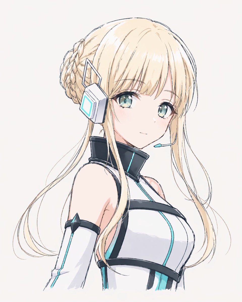 产品视觉 GPT Image 2 提示词：Minimal Futuristic Anime Girl Portrait