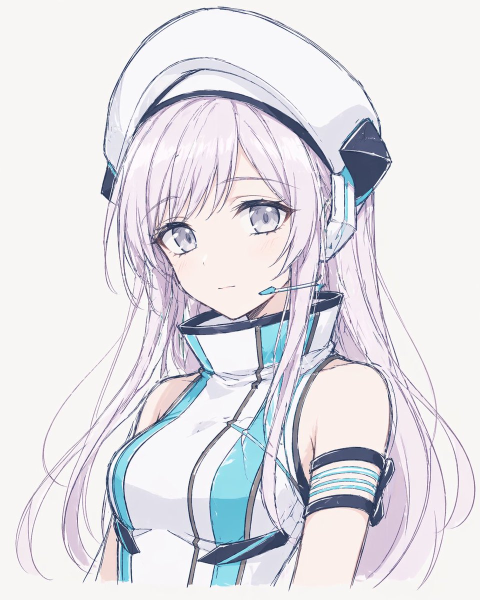 产品视觉 GPT Image 2 提示词：Minimal Sci-Fi Anime Girl Portrait