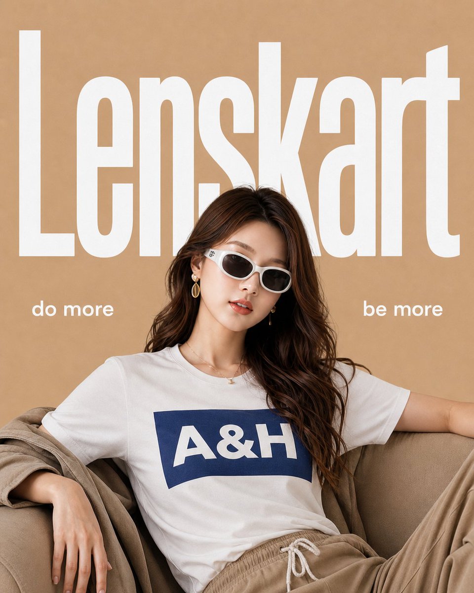 产品视觉 GPT Image 2 提示词：Minimalist Eyewear Advertisement Poster