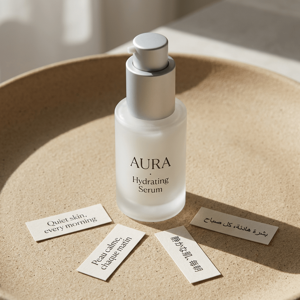 产品视觉 GPT Image 2 提示词：Minimalist Hydrating Serum Product Shot