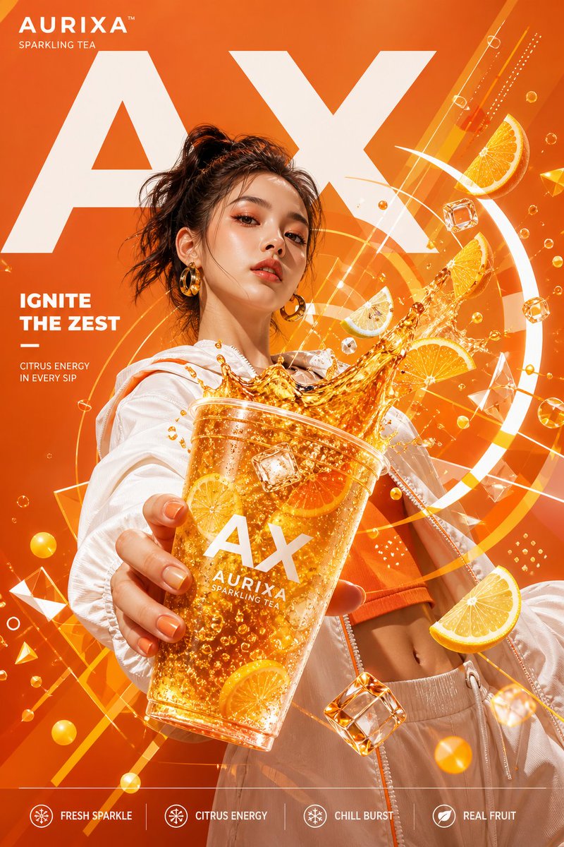 产品视觉 GPT Image 2 提示词：Modern Beverage Commercial Poster