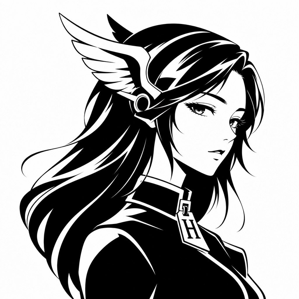产品视觉 GPT Image 2 提示词：Monochrome Hermes-Inspired Avatar